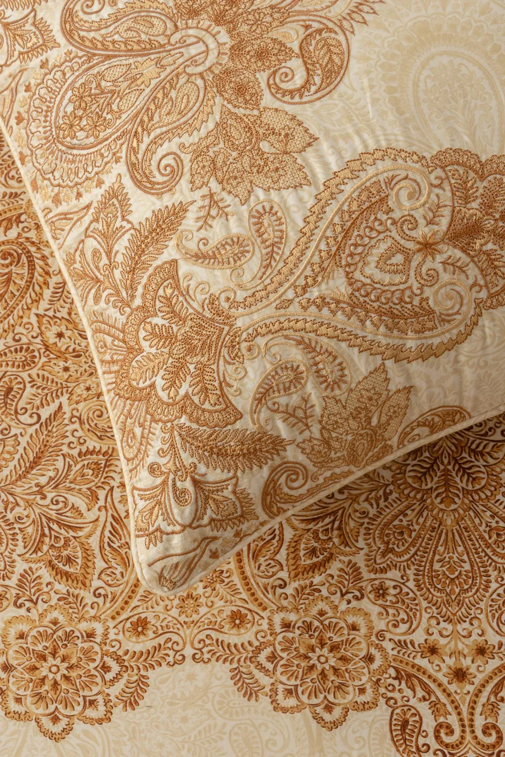 Ethnic Gold T-300 Quilt Cover Set - Image 3
