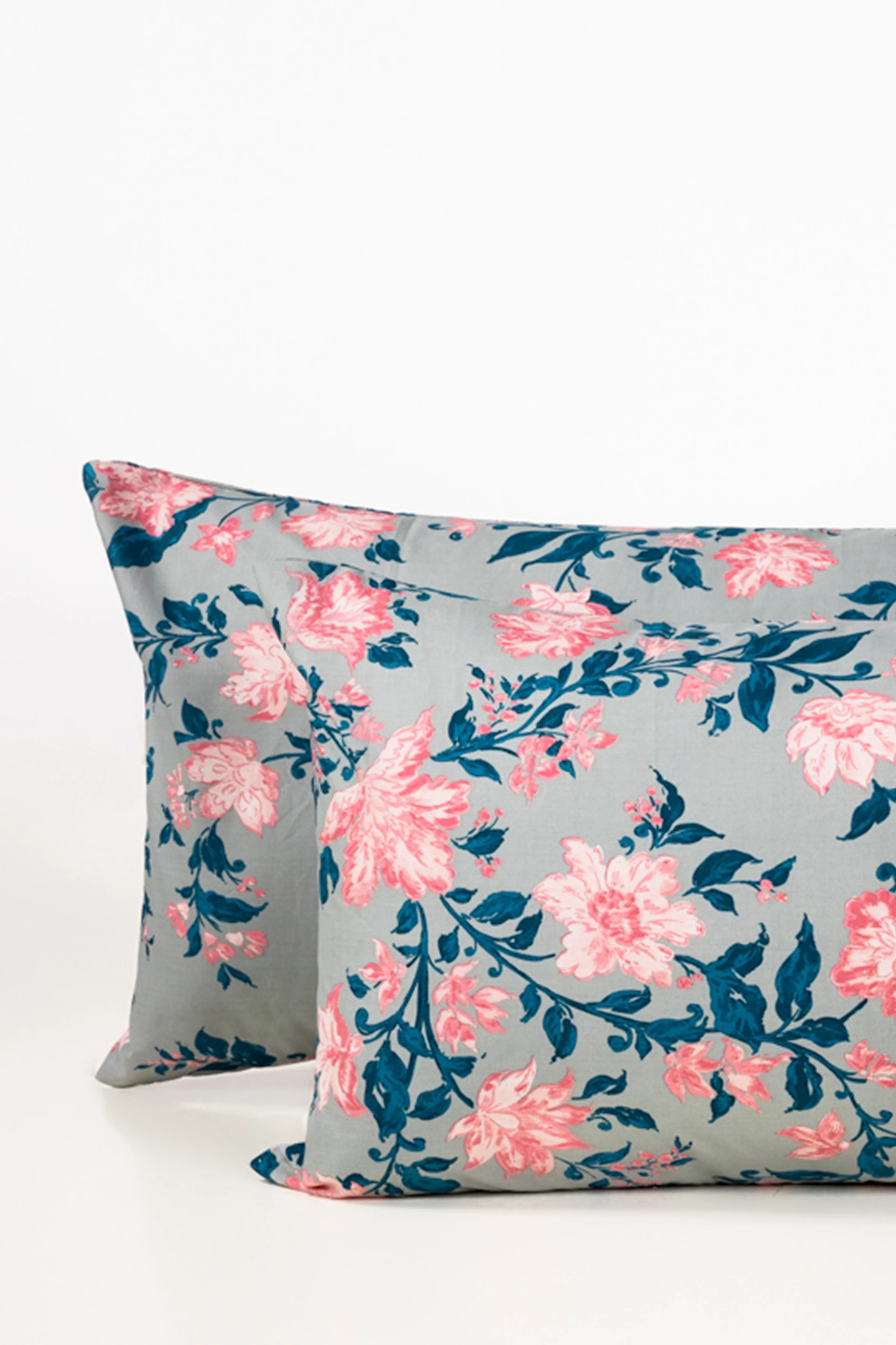 Flora Blue T-150 Pillow Cover Set - Image 2