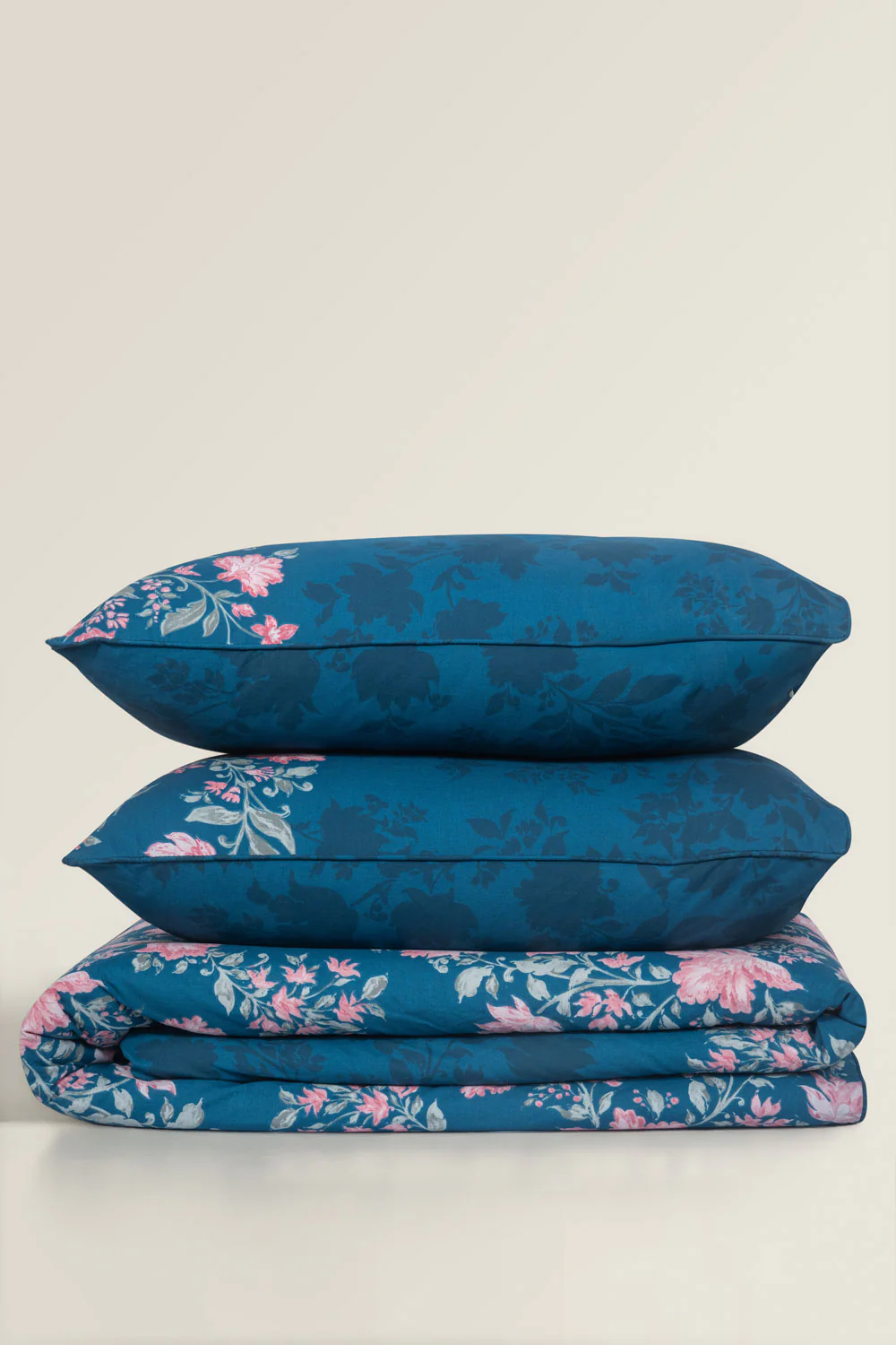 Flora Blue T-150 Quilt Cover Set - Image 4