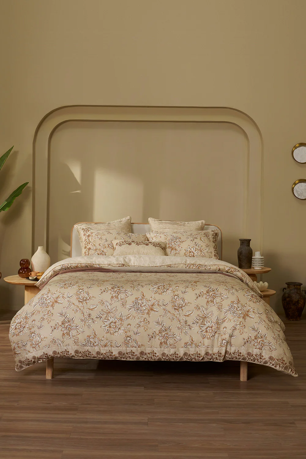 Gardenia Bloom T-200 Quilt Cover Set