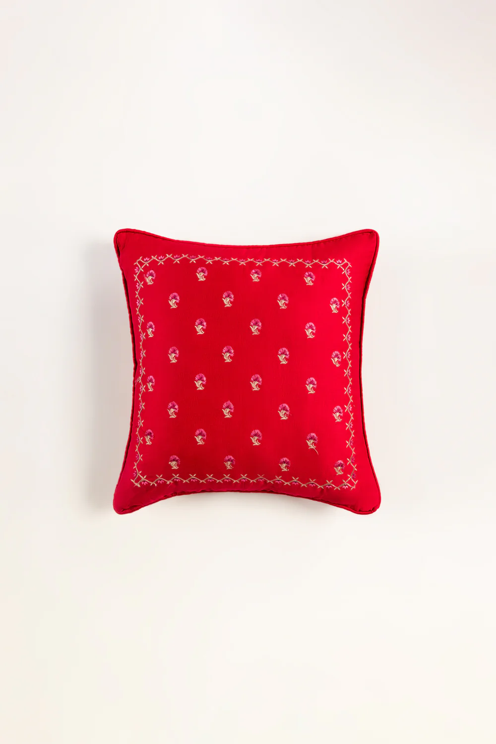 Garnet Embroidered Cushion Cover