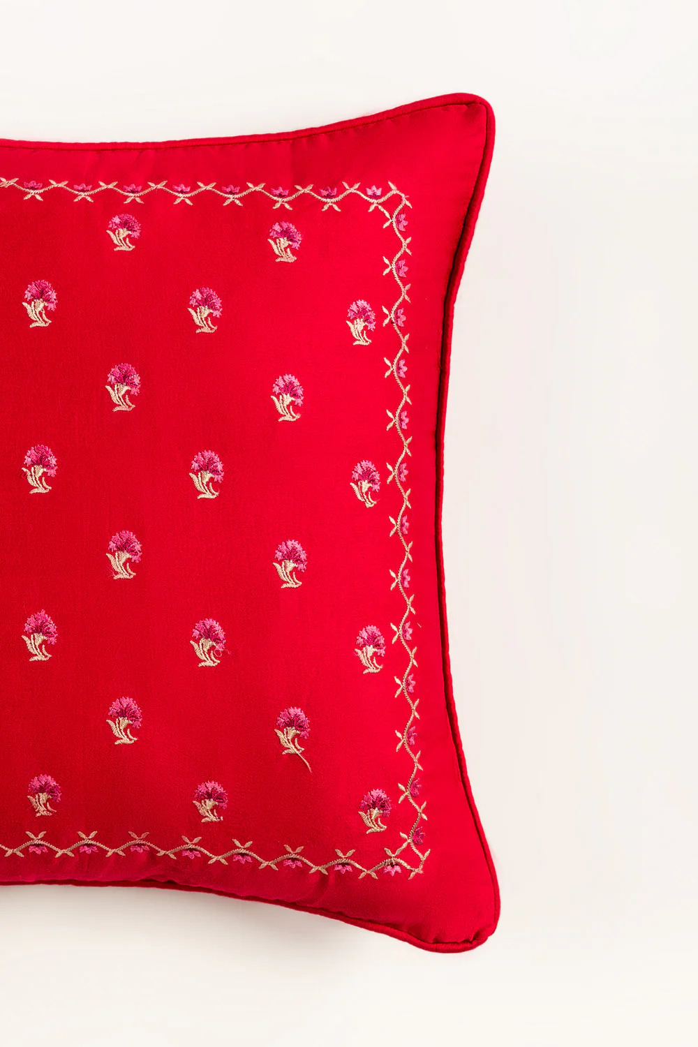 Garnet Embroidered Cushion Cover - Image 2