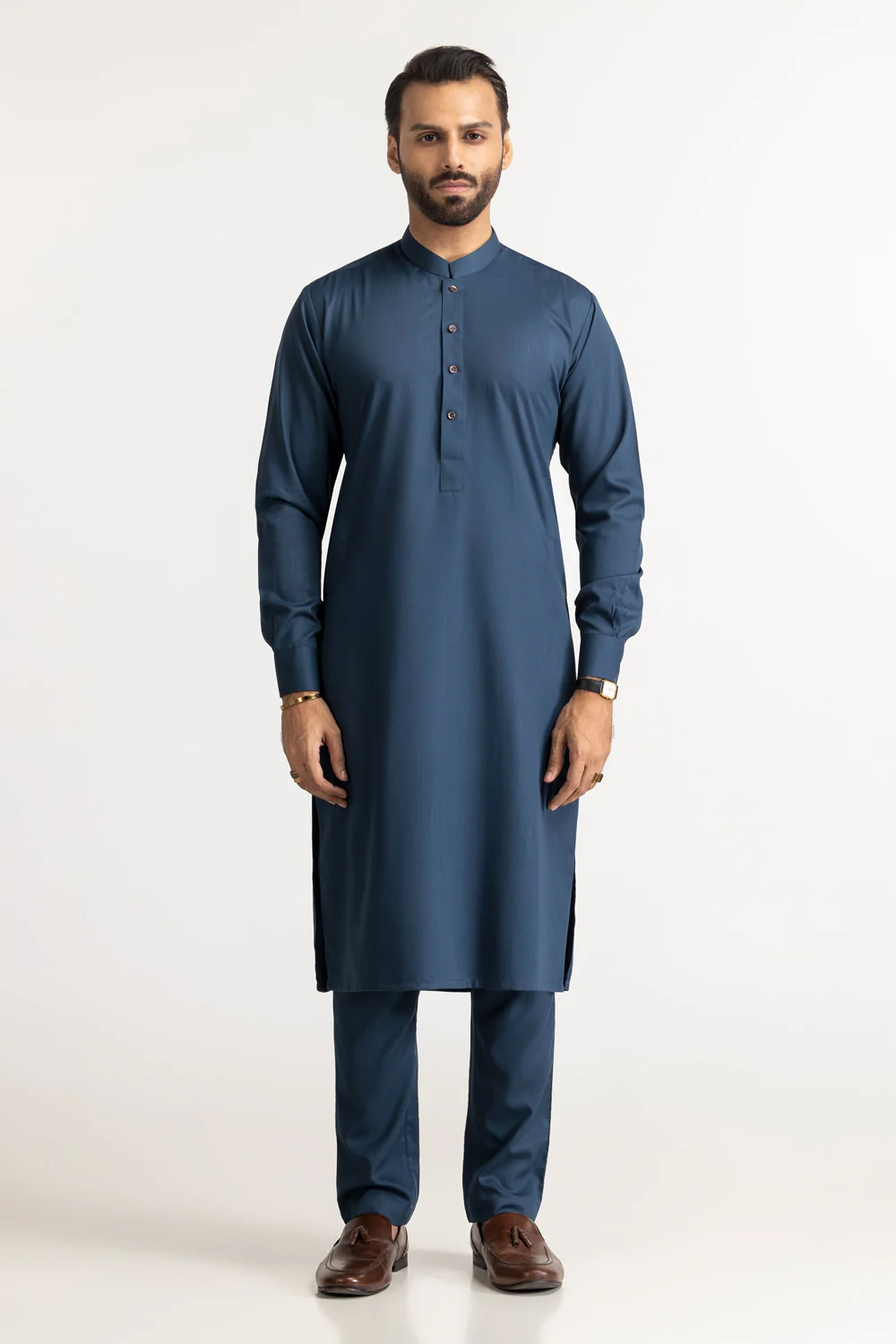 Gini Gold Unstitched Fabric Blended - Image 159