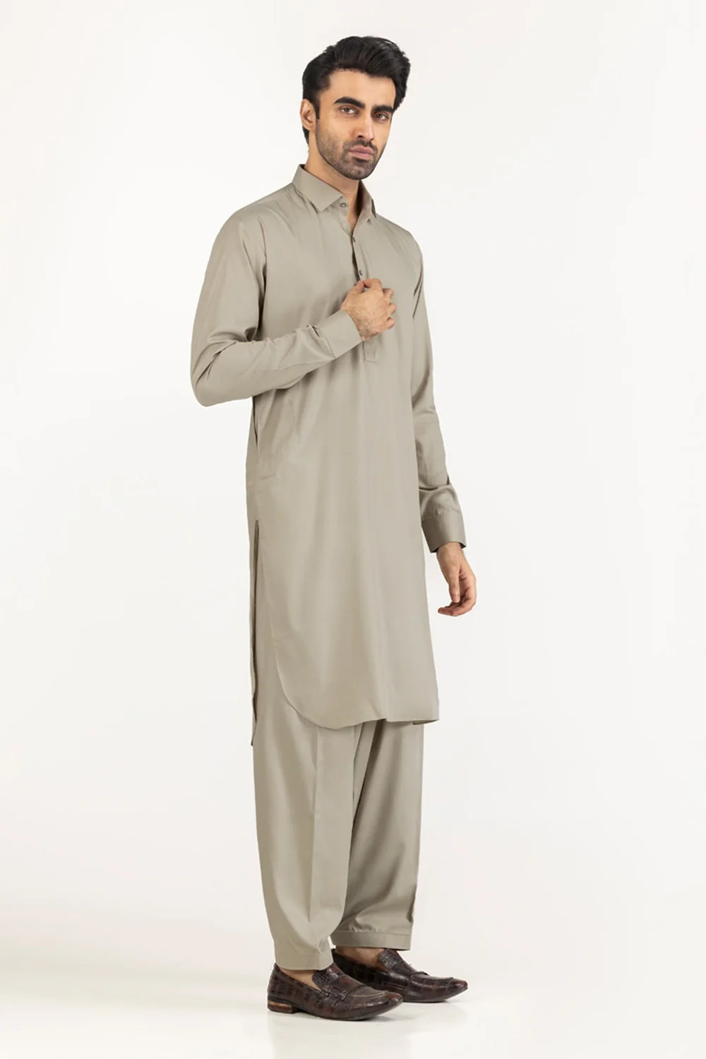 Gini Gold Unstitched Fabric Blended - Image 53