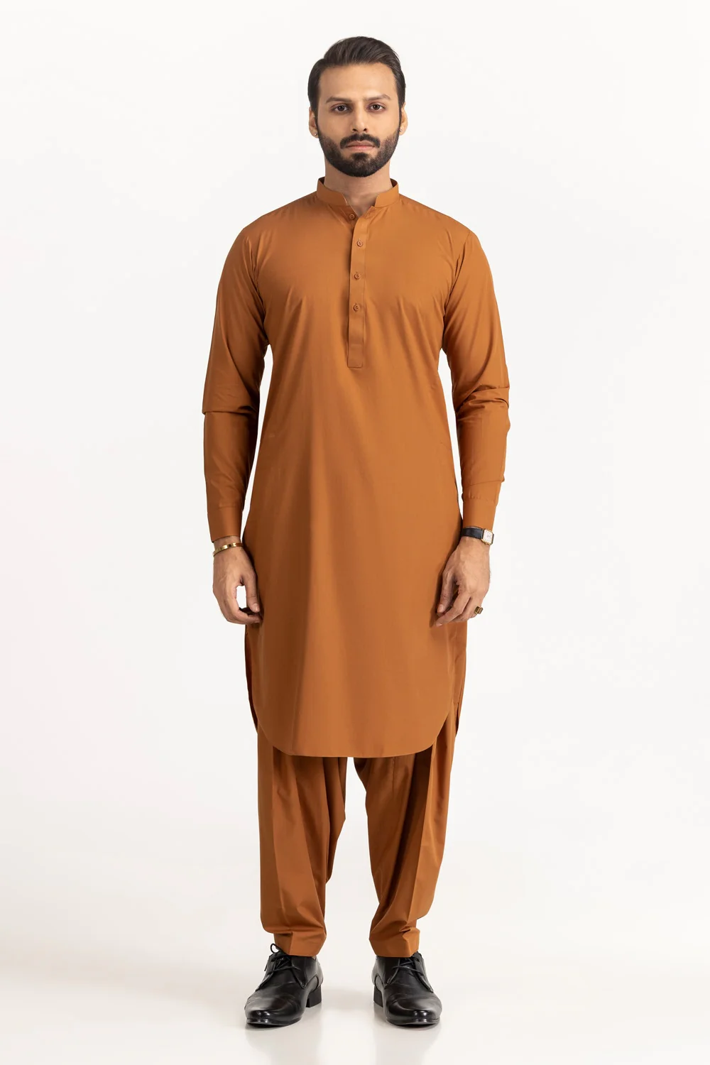 Gini Gold Unstitched Fabric Blended - Image 7