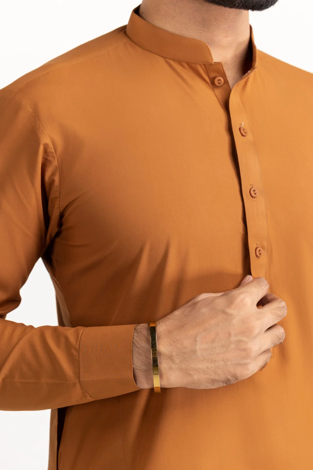 Gini Gold Unstitched Fabric Blended - Image 8