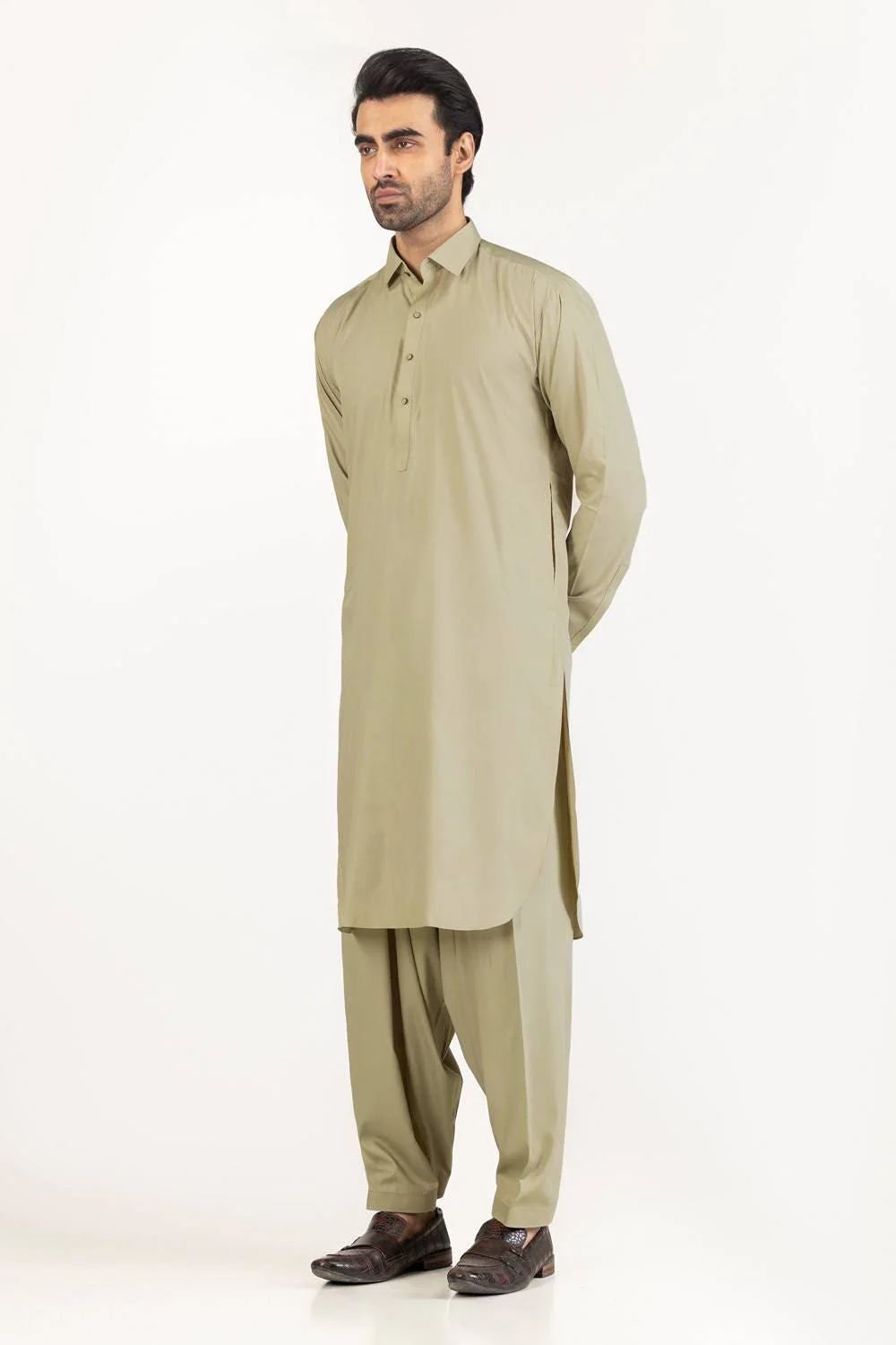 Gini Gold Unstitched Fabric Blended - Image 83