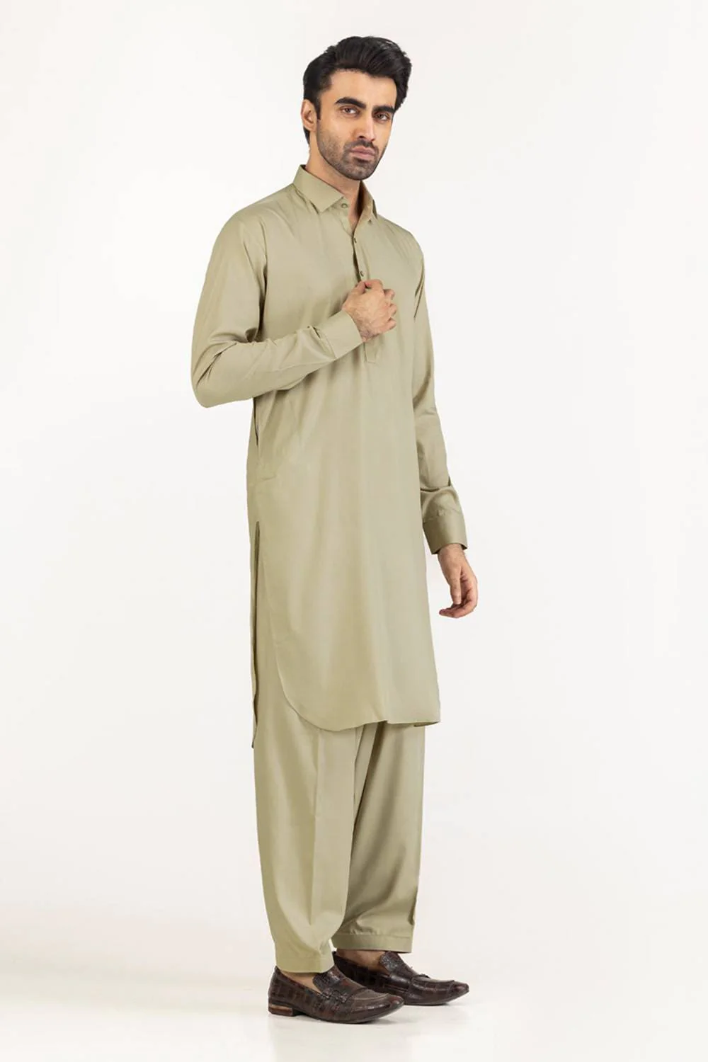 Gini Gold Unstitched Fabric Blended - Image 84