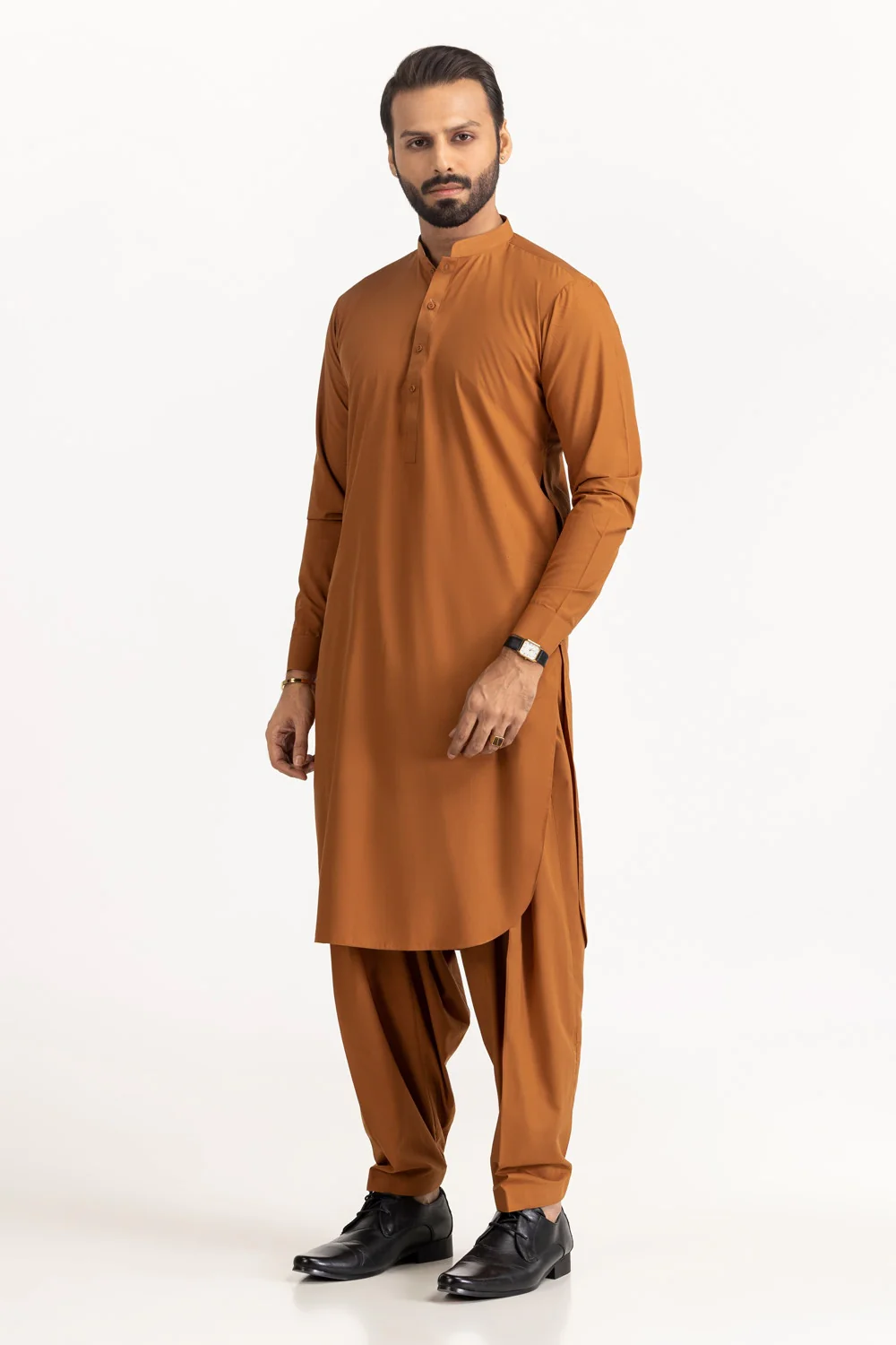Gini Gold Unstitched Fabric Blended - Image 9