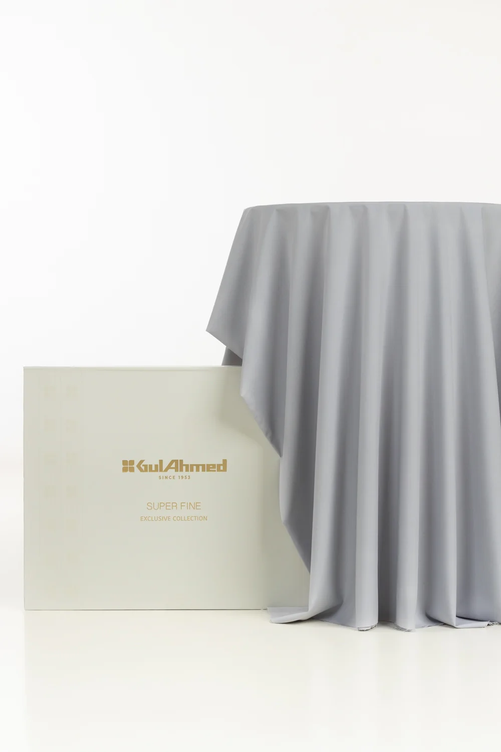 Gini Gold Unstitched Fabric Blended with Gift Box - Image 3