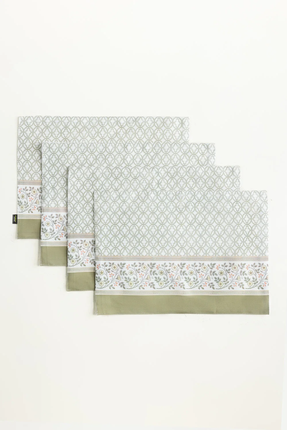 Green Flora 4pcs Digital Placemat - Image 2