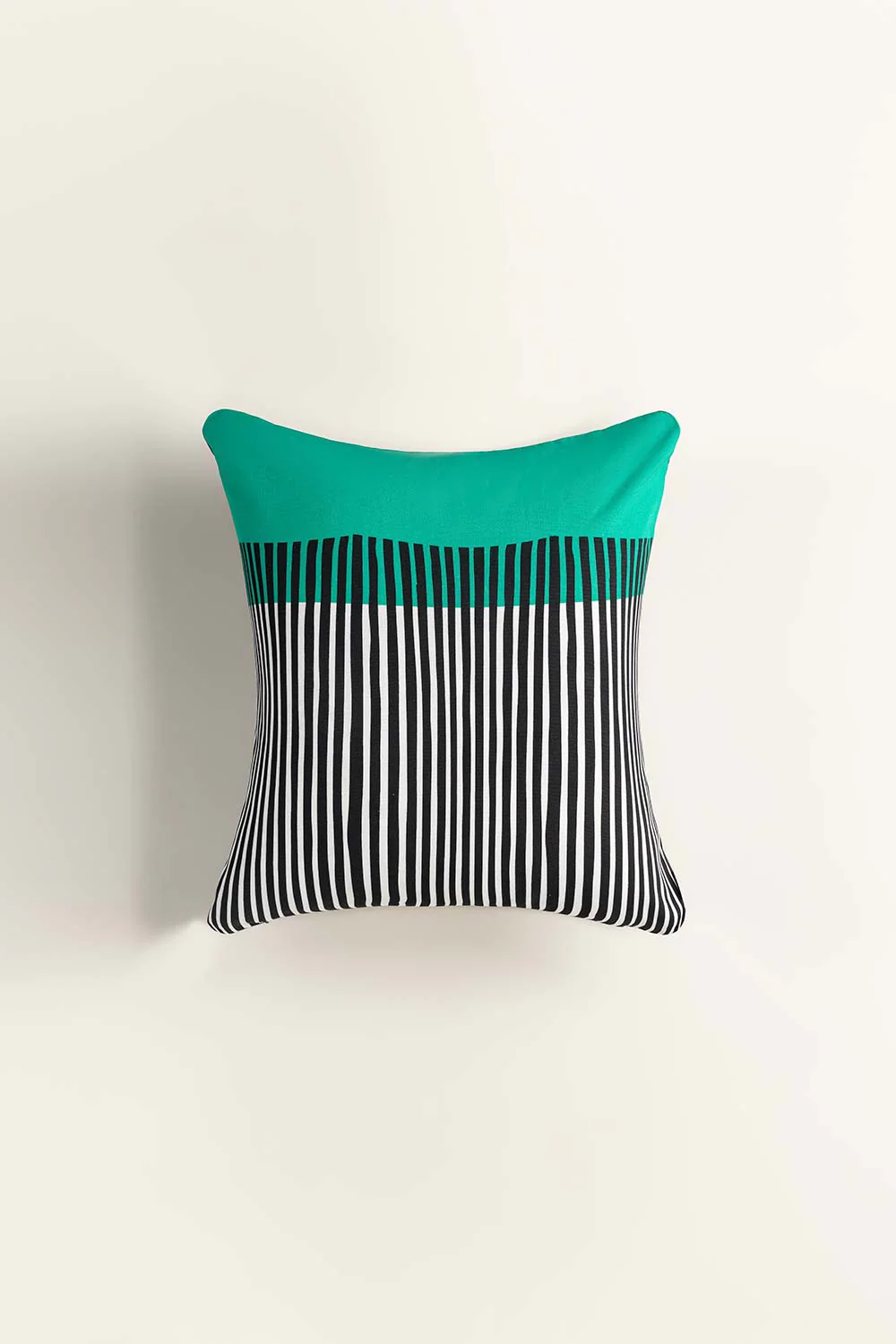 Green Lines Digital Cushion Cover