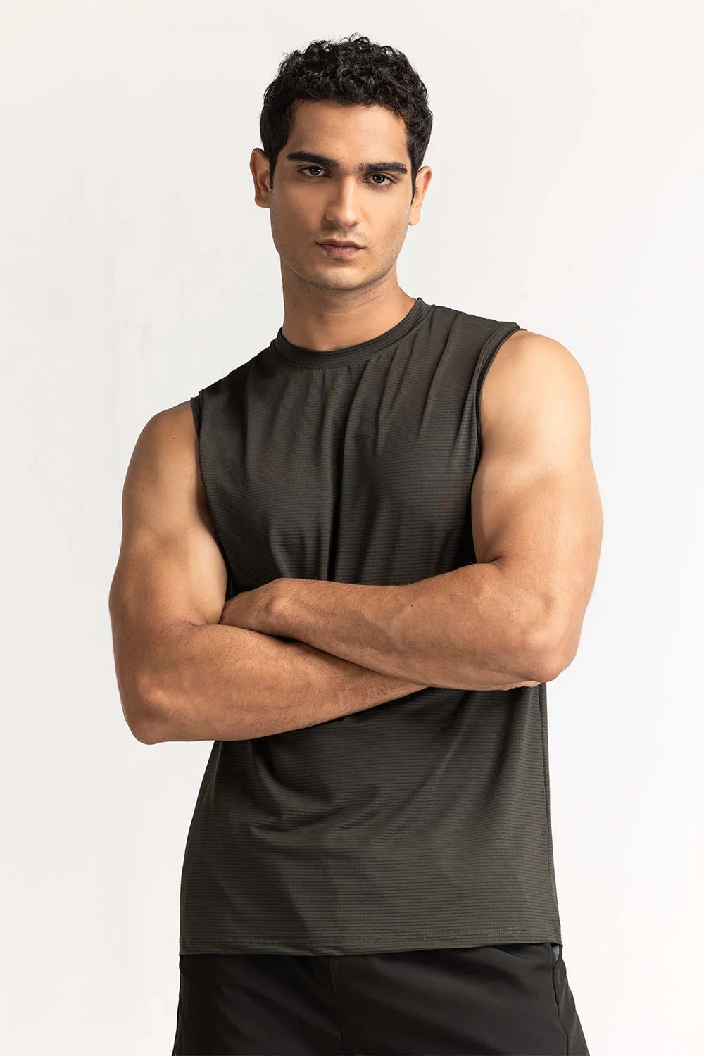 Green Textured Tee - Image 2
