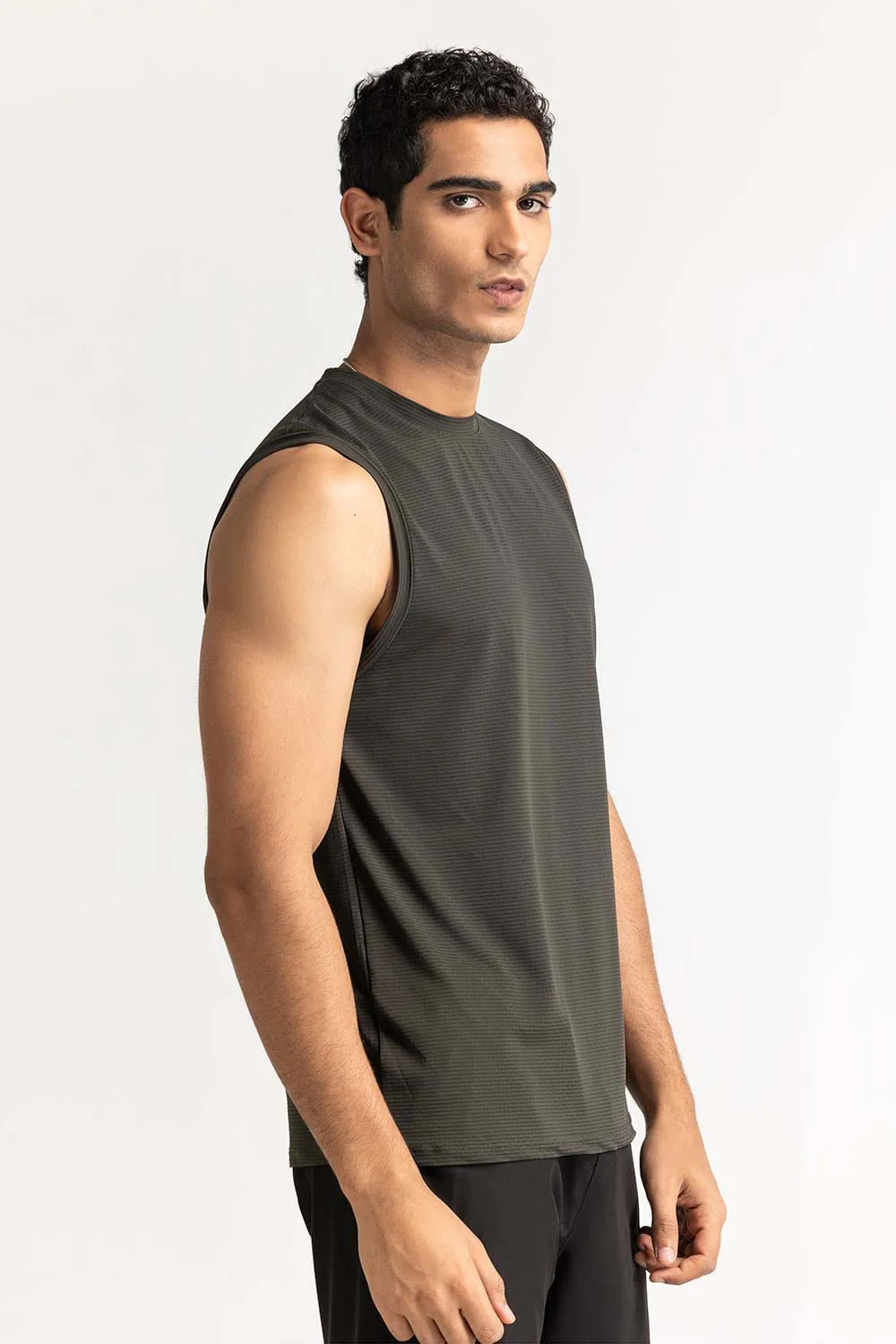 Green Textured Tee - Image 5