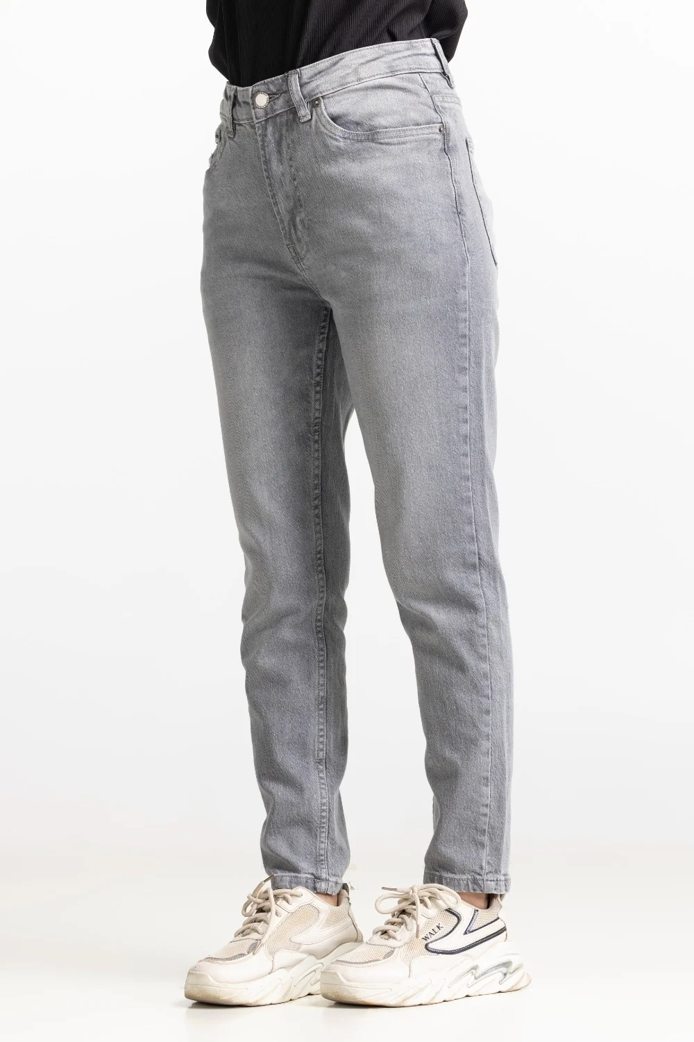 Grey Basic Jeans - Image 2