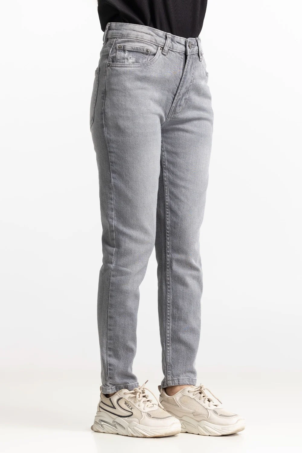 Grey Basic Jeans - Image 3