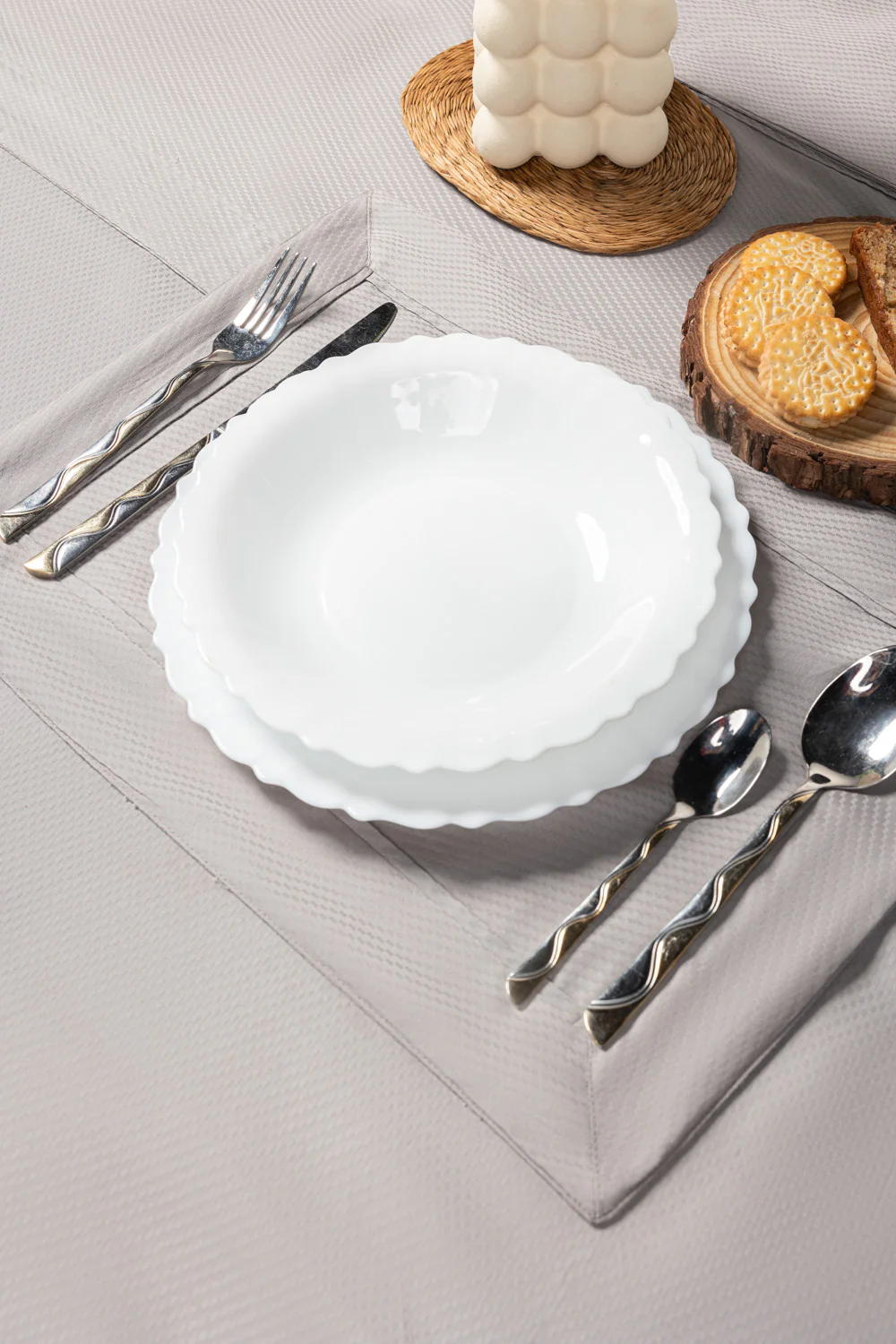 Grey Cube Dobby Placemat - Image 4