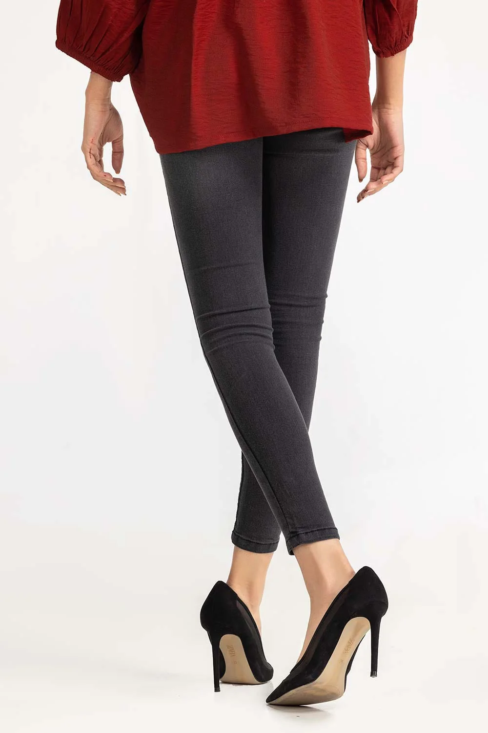 Grey Denim Jeans - Image 5
