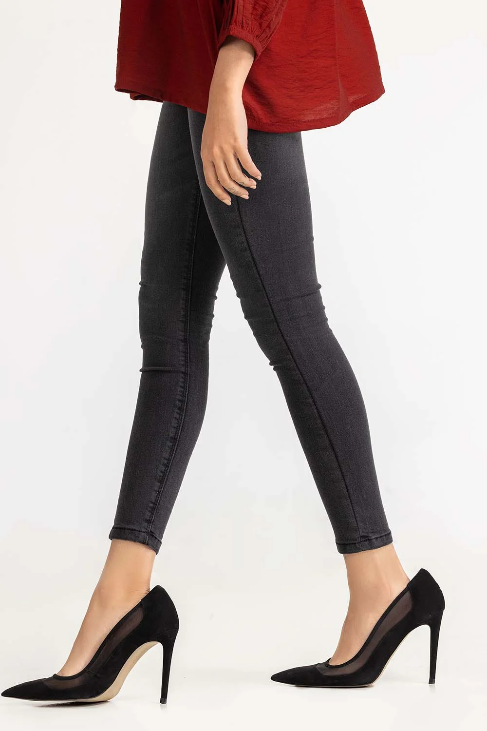 Grey Denim Jeans - Image 6