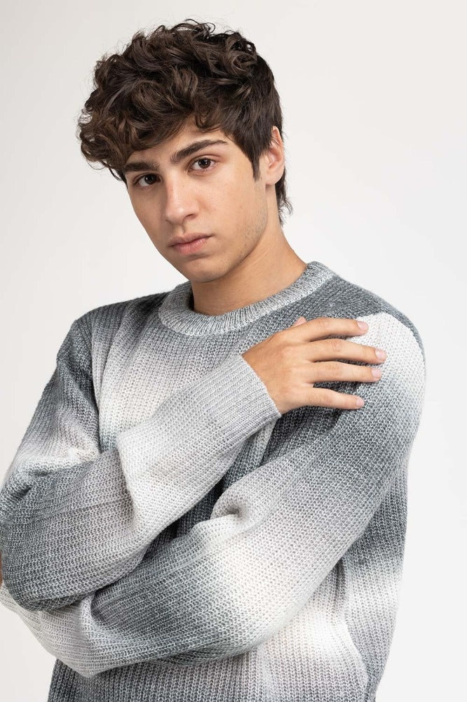 Grey Fashion Sweater - Image 2
