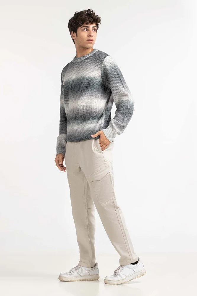 Grey Fashion Sweater - Image 4