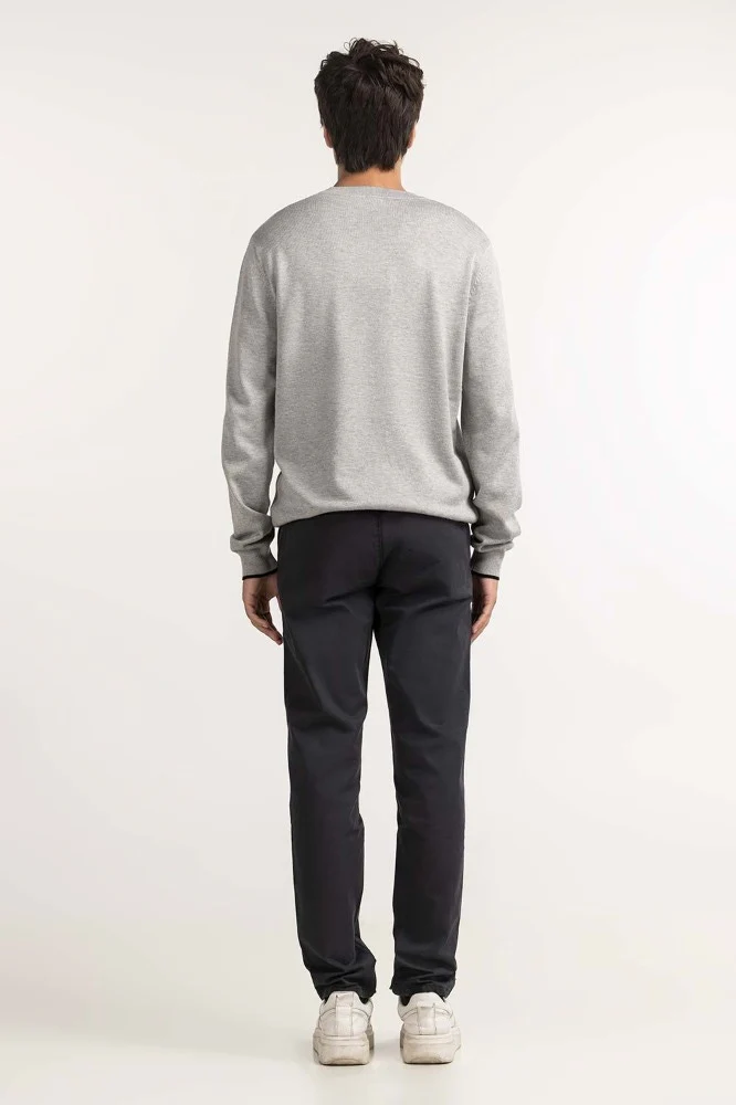 Grey Fashion Sweater - Image 3