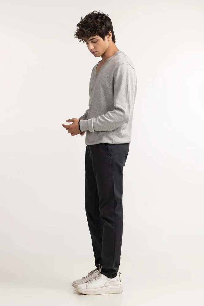 Grey Fashion Sweater - Image 4