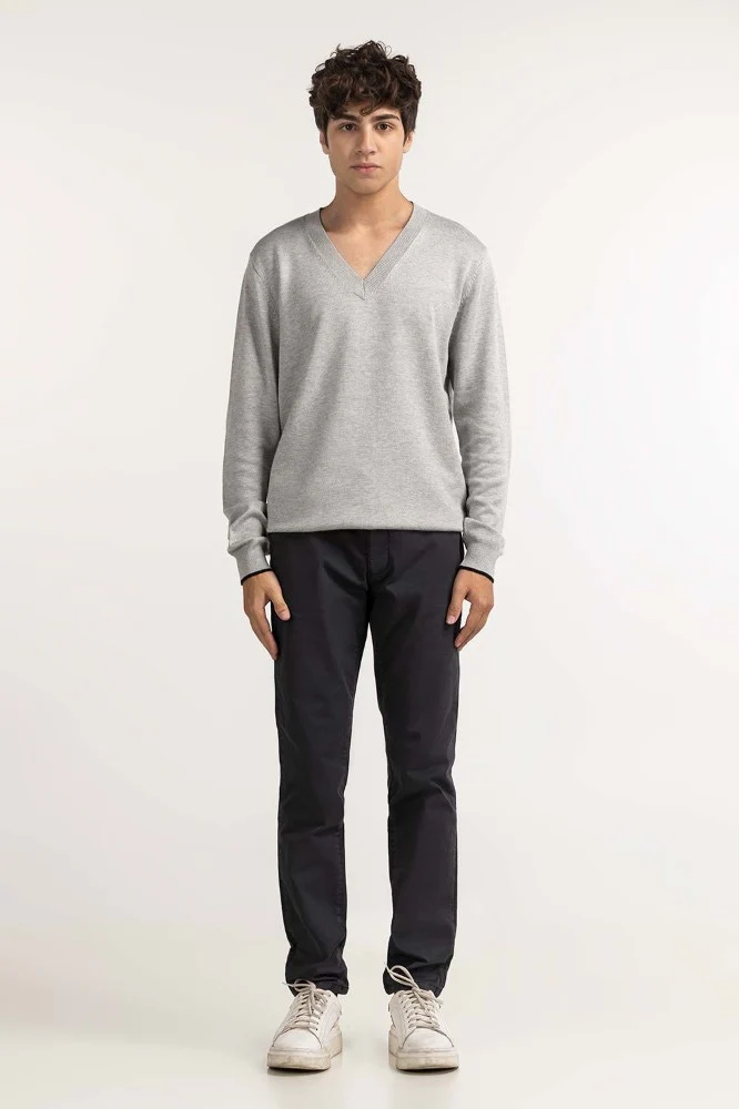 Grey Fashion Sweater - Image 5