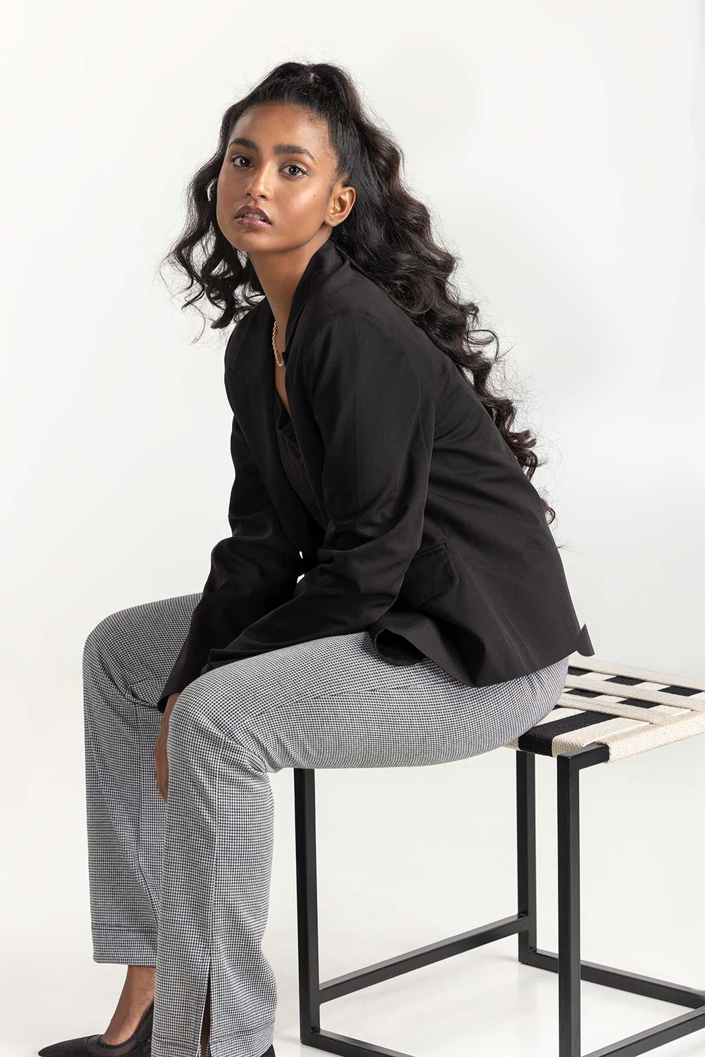 Grey Houndstooth Formal Pant - Image 4