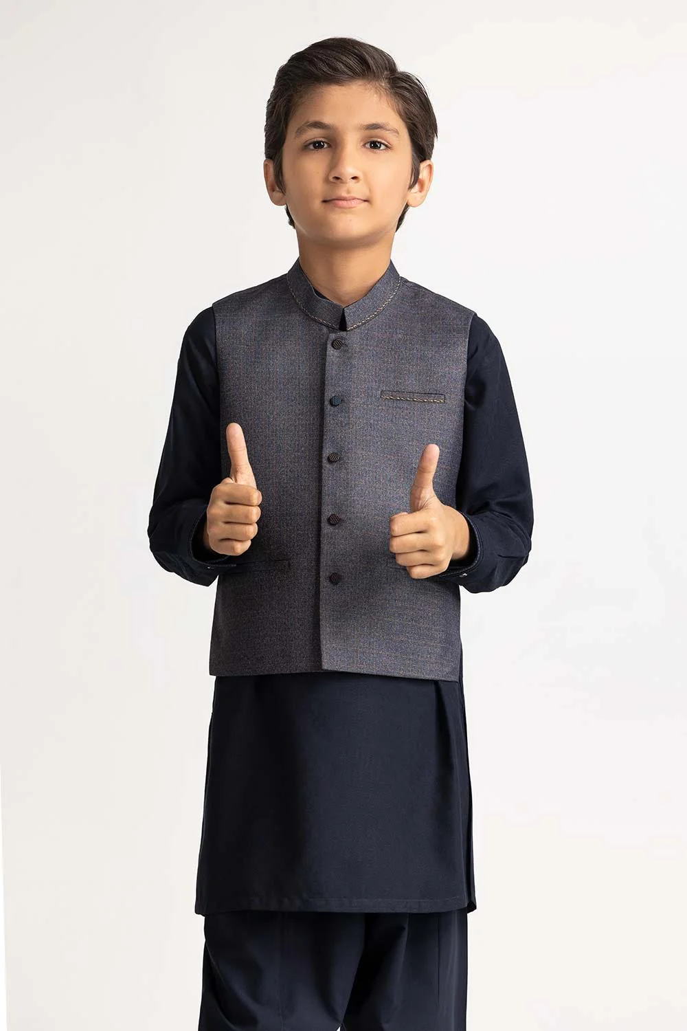 Grey Styling Waist Coat KWC-PD24-004 - Image 3