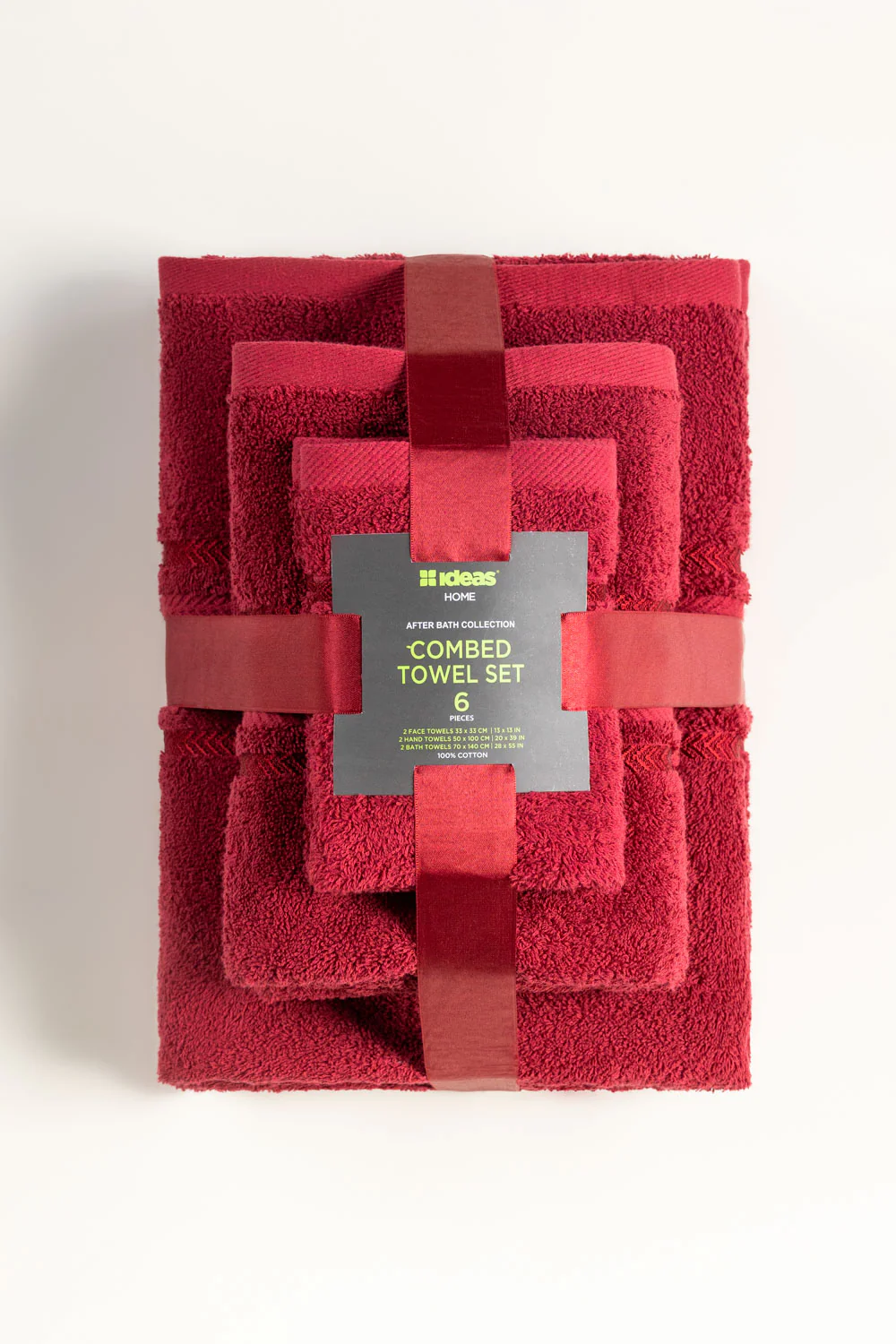 Hibiscus Combed Towel 6pcs Set - Image 2