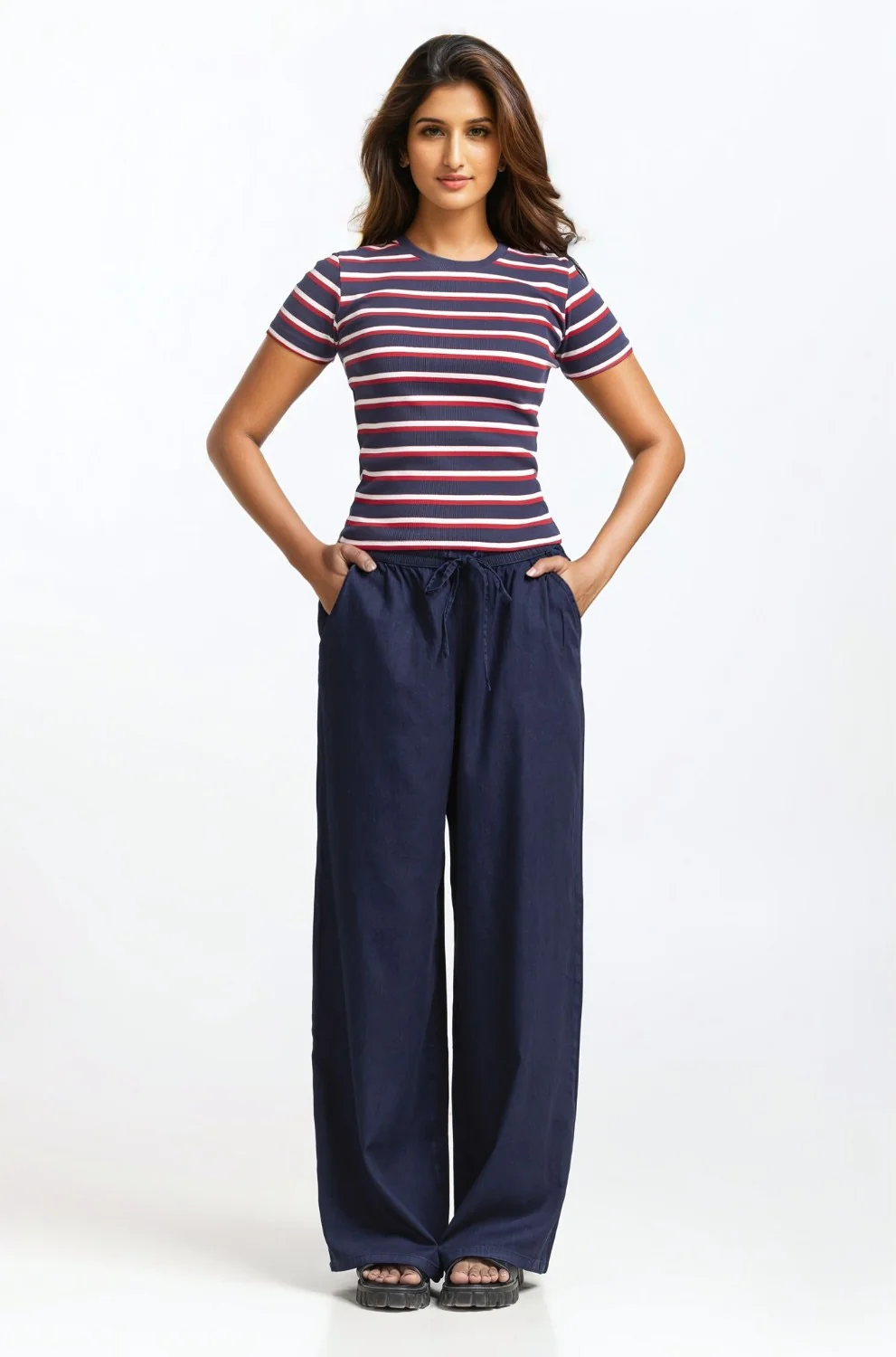 High Rise Wide Leg Jeans