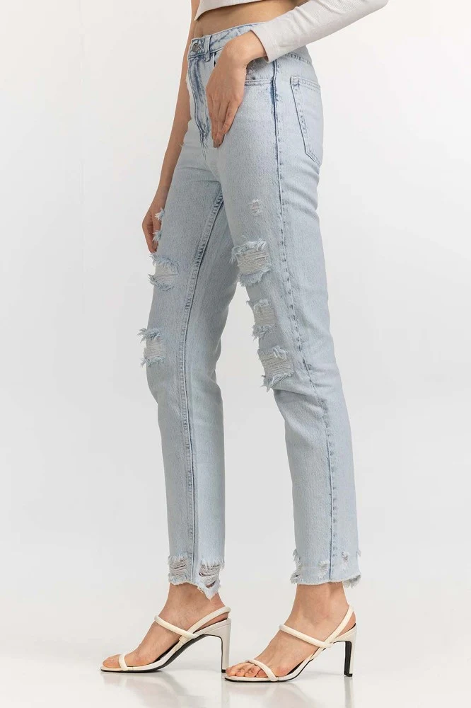 Ice Blue Basic Jeans - Image 5