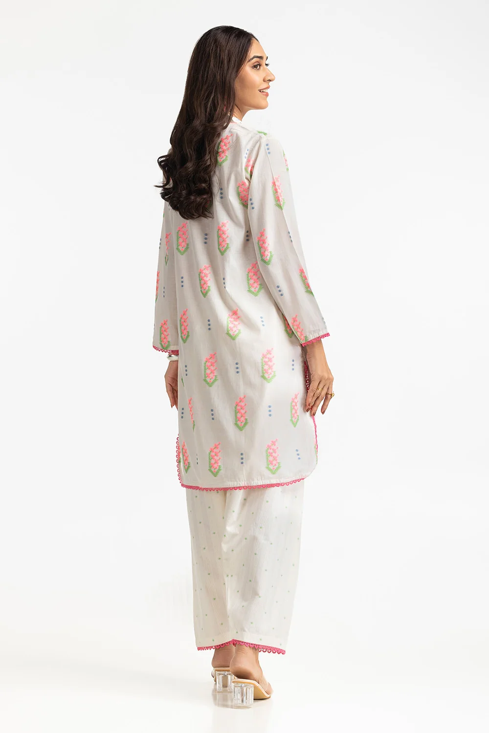 Jacquard Embellished Shirt And Shalwar - Image 4