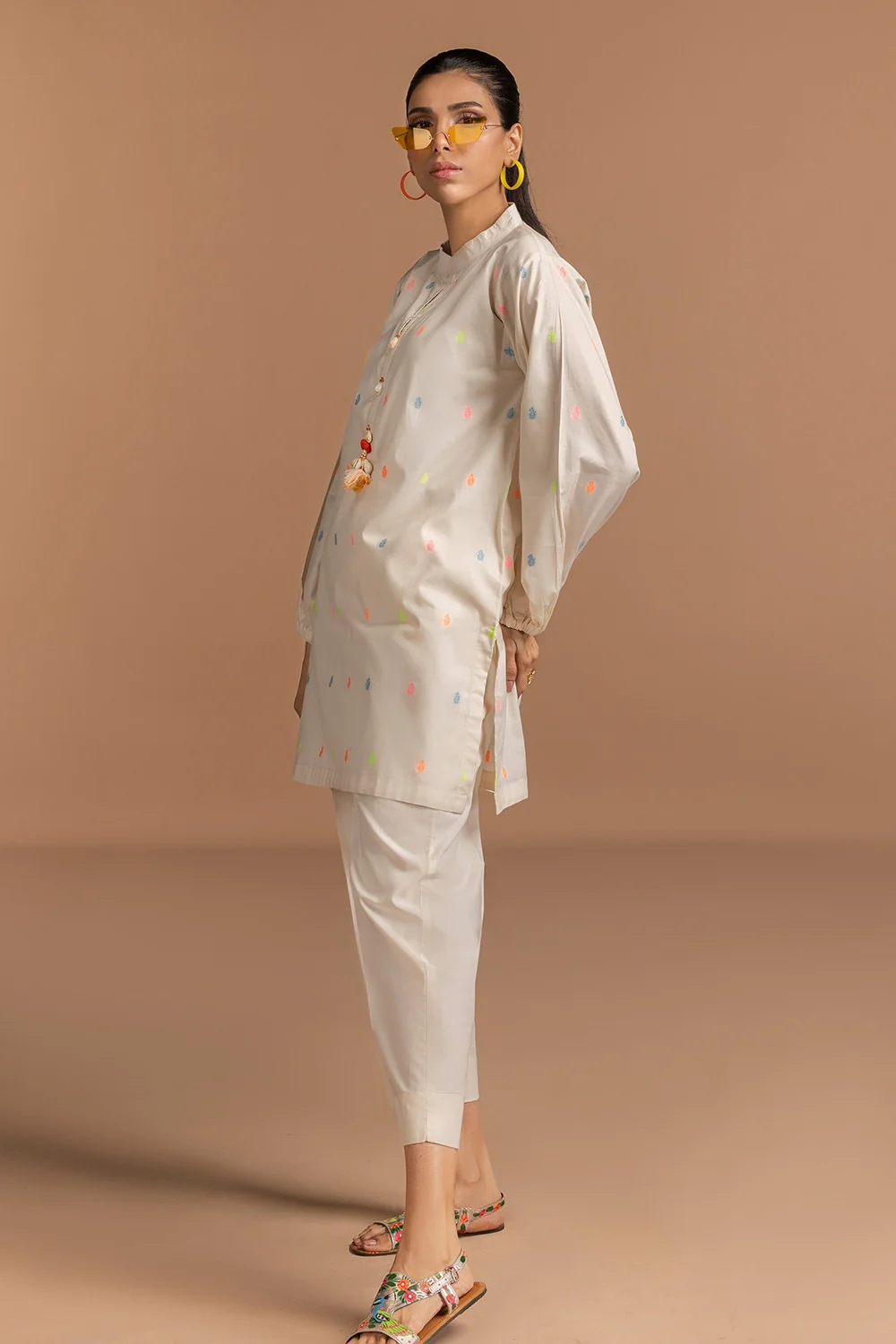 Jacquard Embellished Tunic - Image 3
