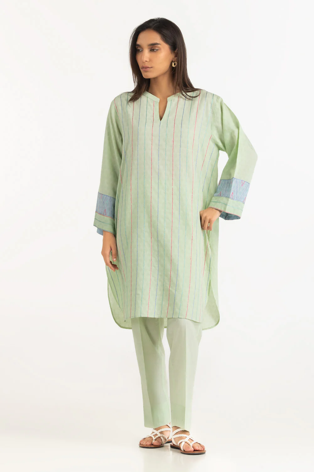 Jacquard Embroidered Co-Ord Set