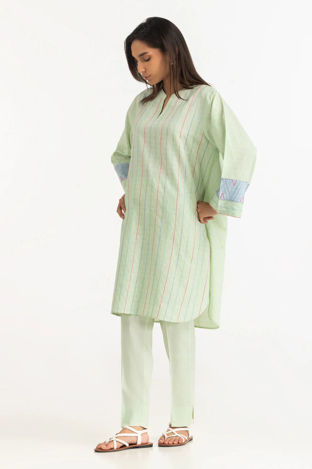 Jacquard Embroidered Co-Ord Set - Image 3