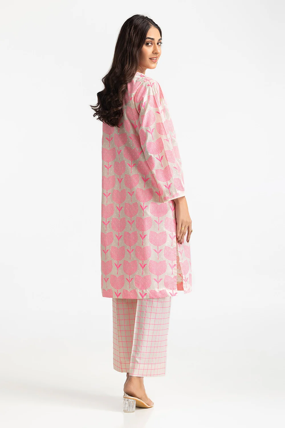 Jacquard Printed Shirt And Lawn Lacquer Printed Trouser IUSTTS-303 - Image 5