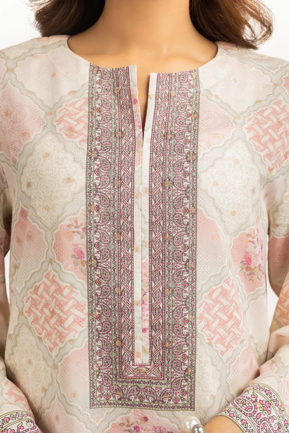 Jacquard Printed Shirt And Trouser - Image 2