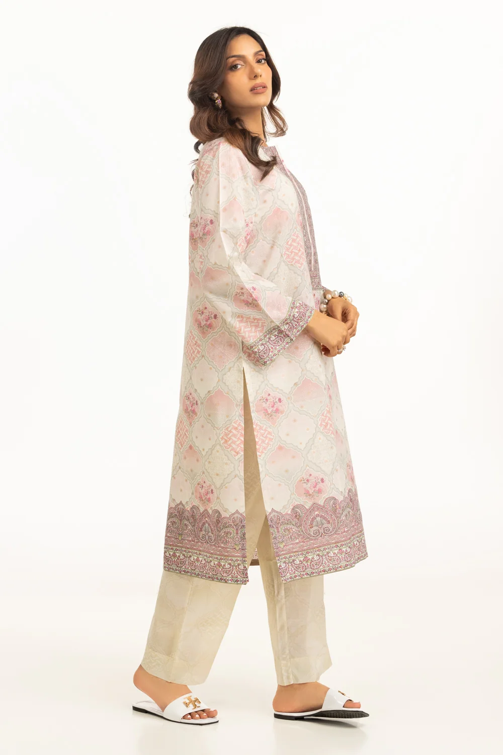 Jacquard Printed Shirt And Trouser - Image 4
