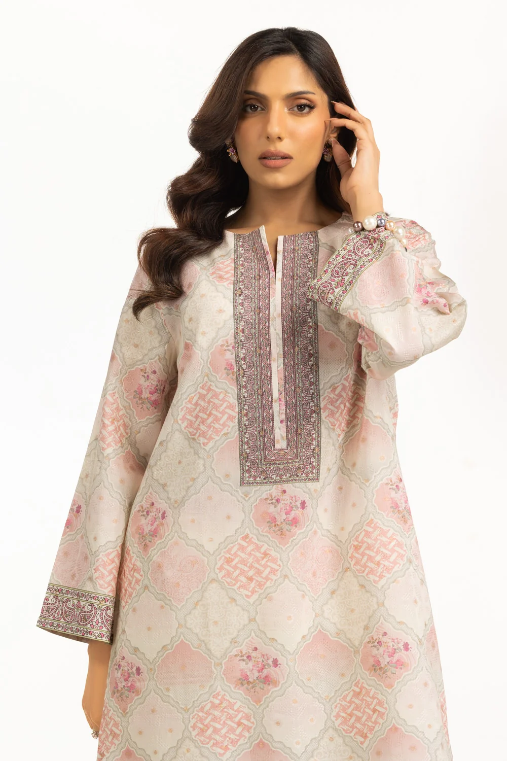 Jacquard Printed Shirt And Trouser - Image 5