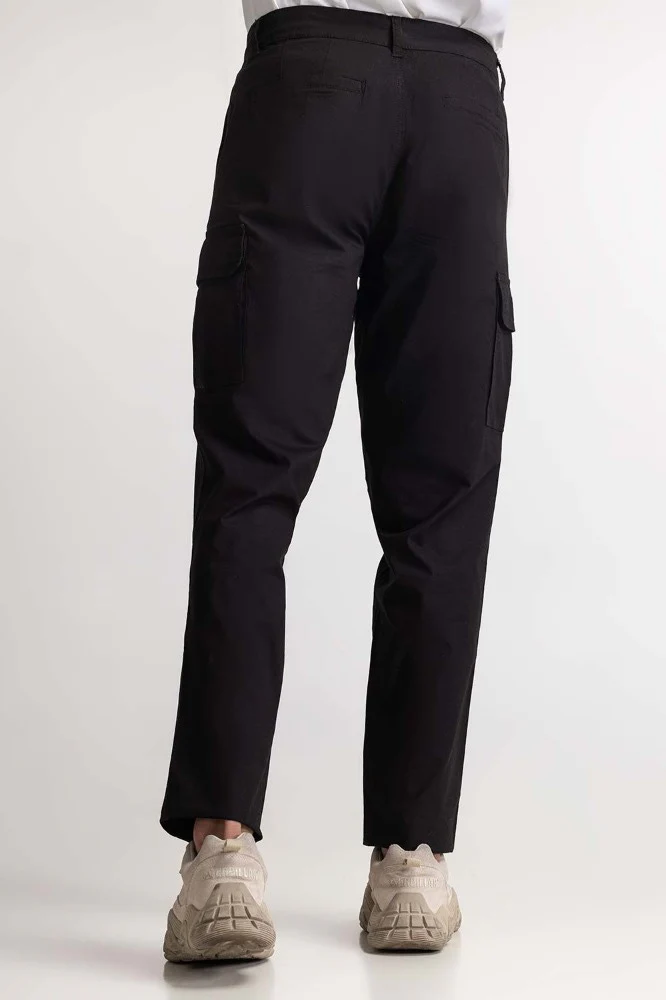 Jet Black Basic Trouser - Image 3