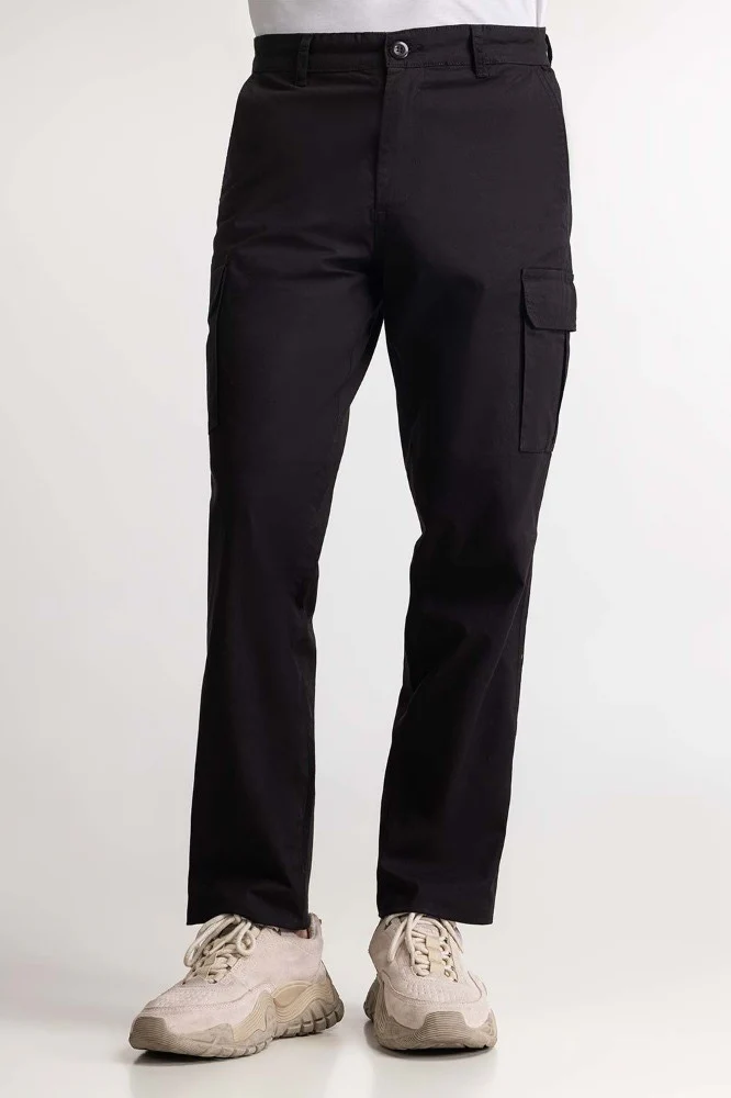 Jet Black Basic Trouser - Image 4