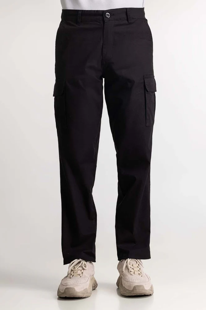 Jet Black Basic Trouser - Image 5