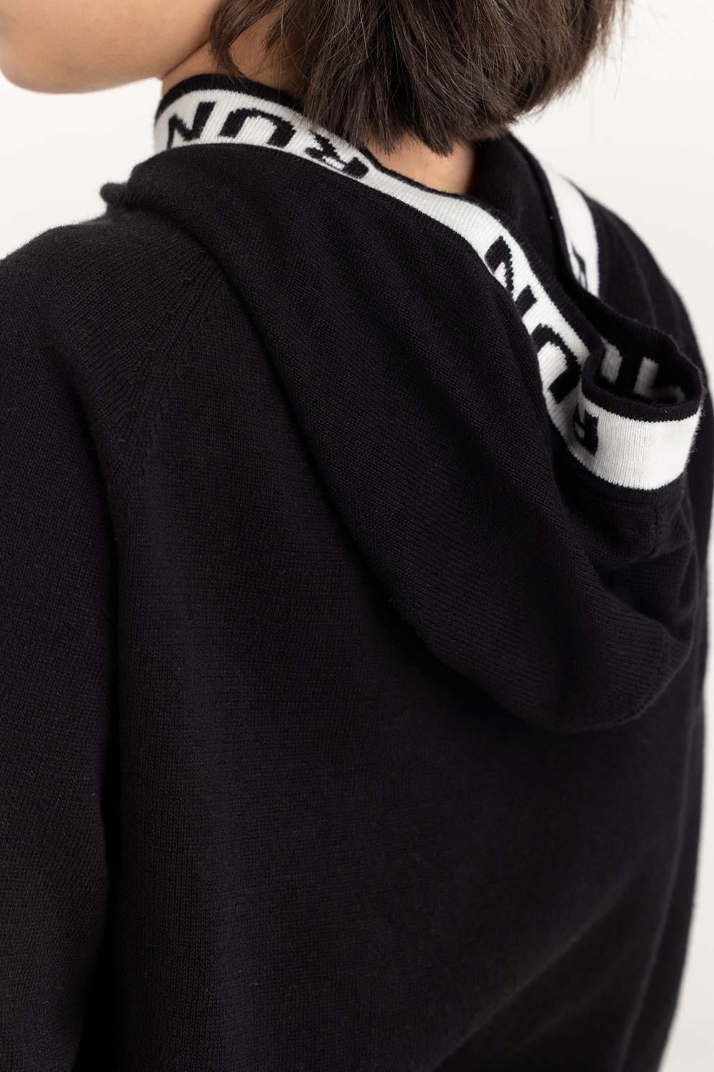 Junior Boy Black Knit Sweater - Image 5