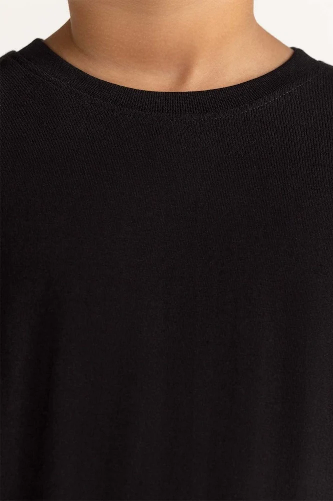 Junior Boy Black Tee - Image 3