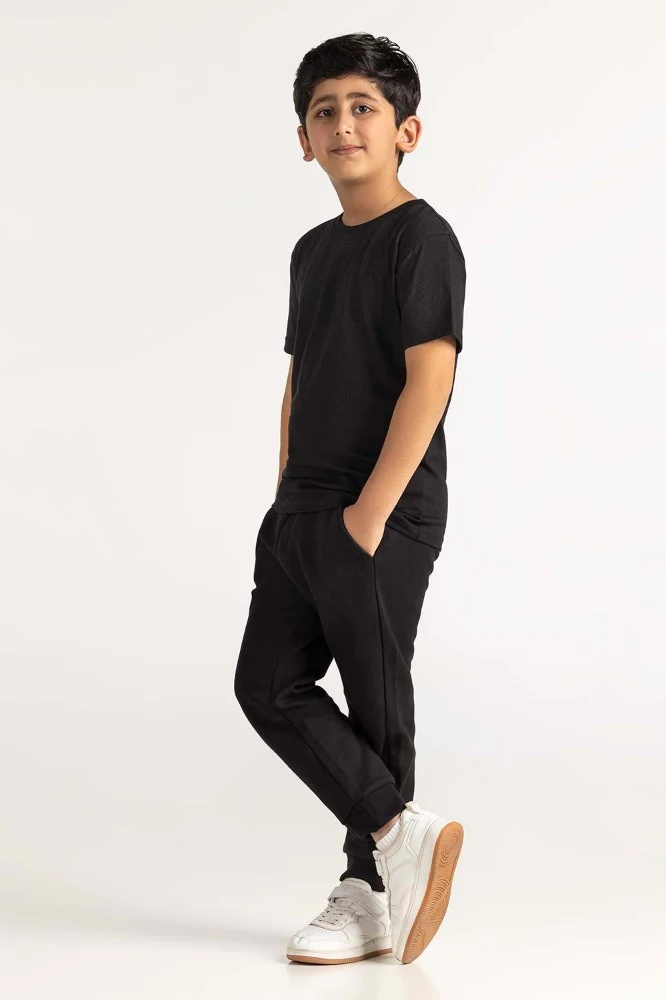 Junior Boy Black Tee - Image 4