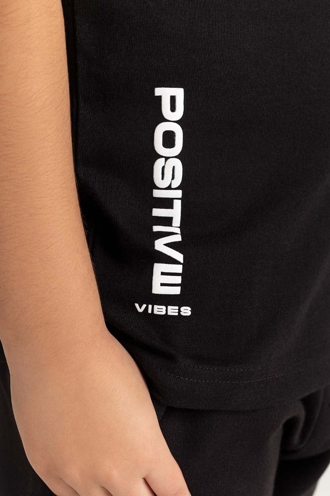 Junior Boy Black Tee - Image 5