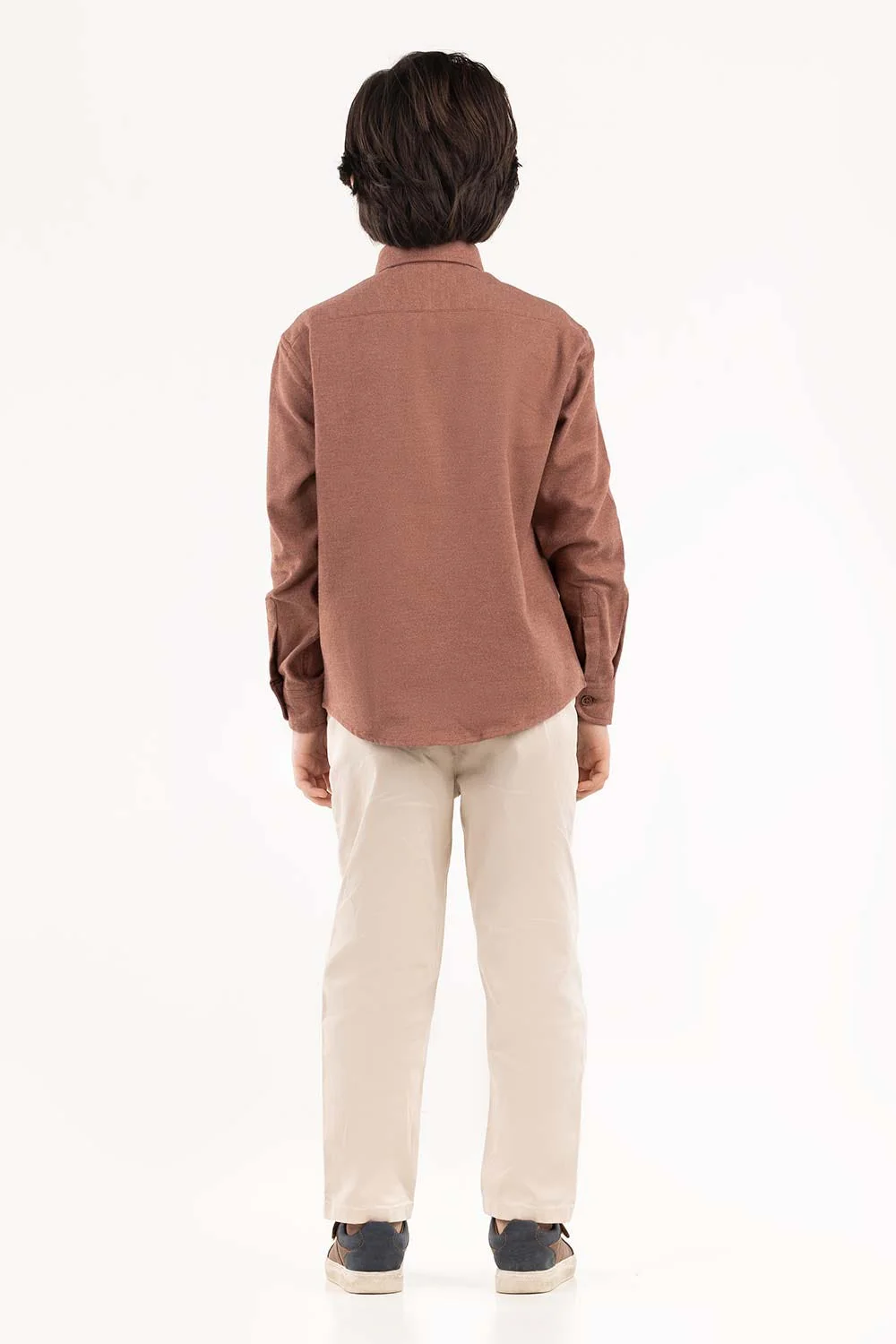 Junior Boy Brown Casual Shirt - Image 6