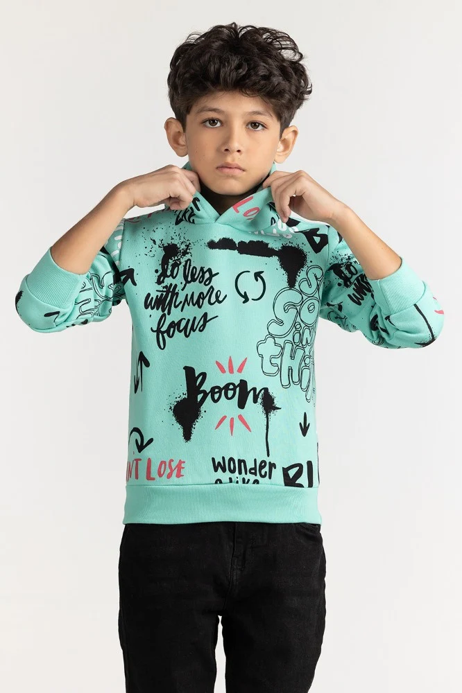 Junior Boy Cascade Printed Sweatshirt